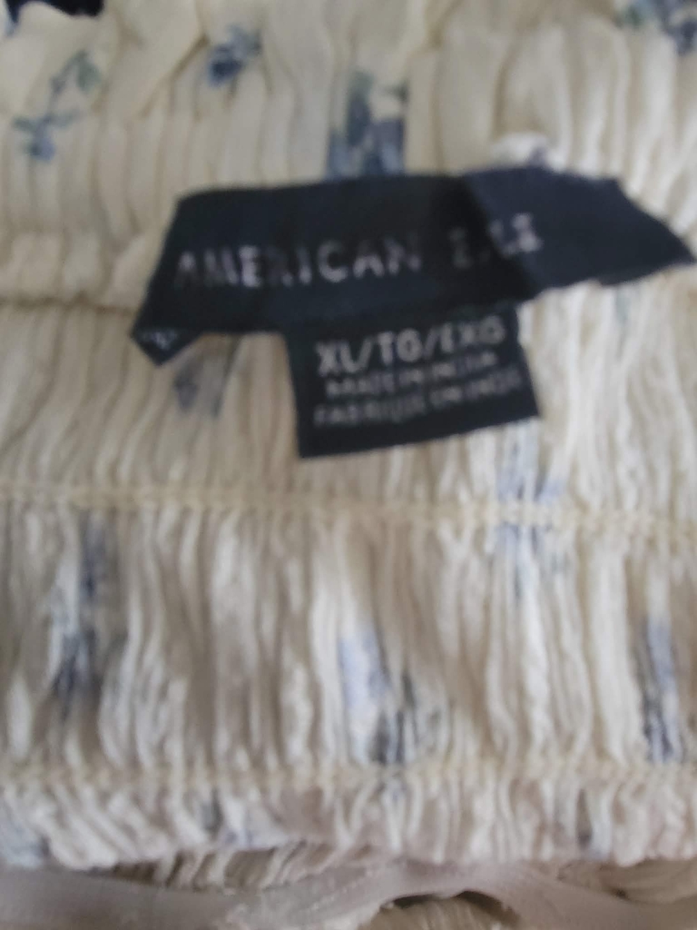 American Eagle Outfitters Cream Dress with Blue Floral Print - Picture 2 of 2